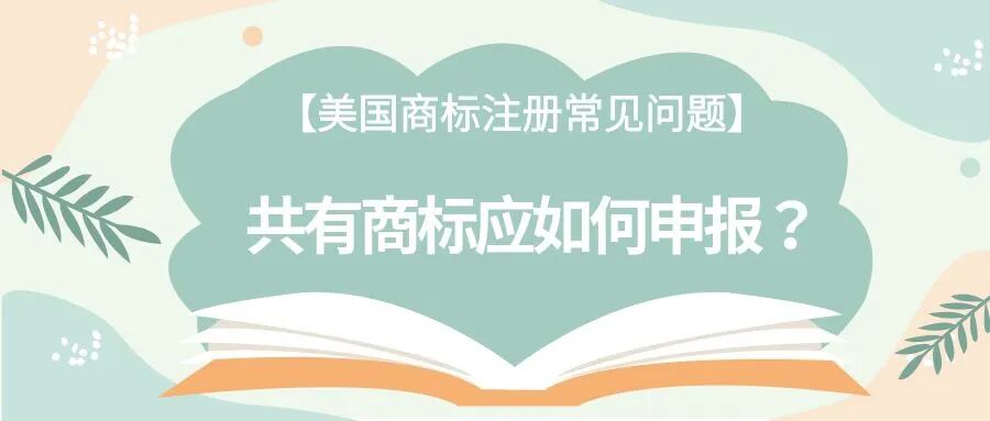 【美国商标注册常见问题】共有商标应如何申报？