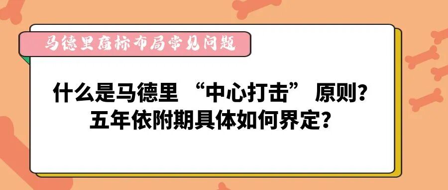【马德里商标布局常见问题】什么是马德里 “中心打击” 原则，五年依附期具体如何界定？